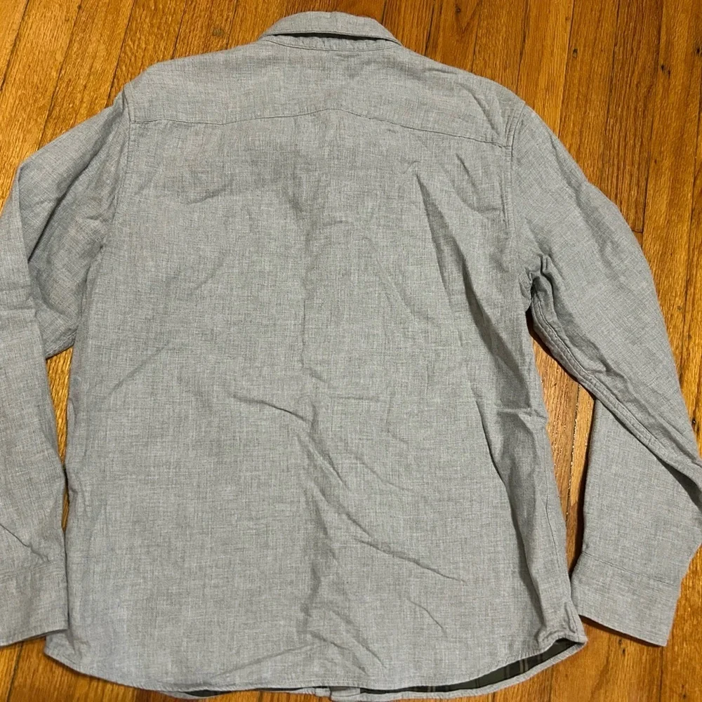 Banana Republic Untucked Fit Long Sleeve Button Up Lined Shirt/Shacket Sz L